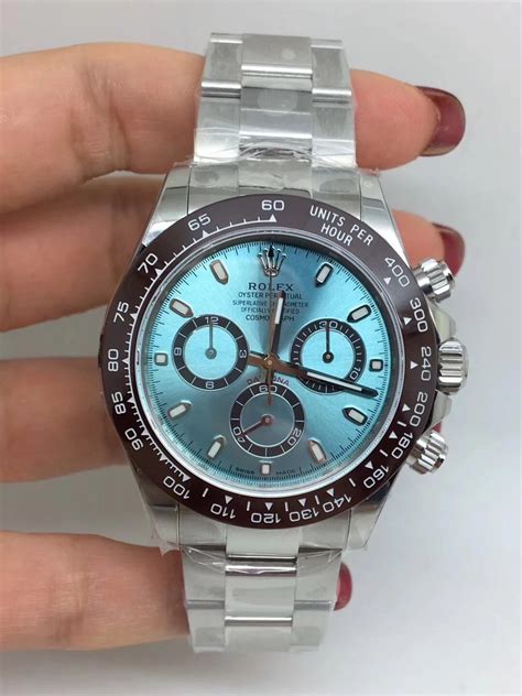 blue face rolex fake